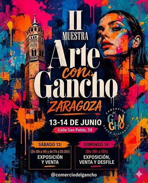 Cartel desfile II Muestra Arte con Gancho
